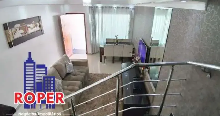 EXCELENTE SOBRADO DE 100 M²/3 SUITES/2 VAGAS/ ESPAÇO GOURMET À VENDA EM CONDOMINIO FECHADO NA VILA EMA.