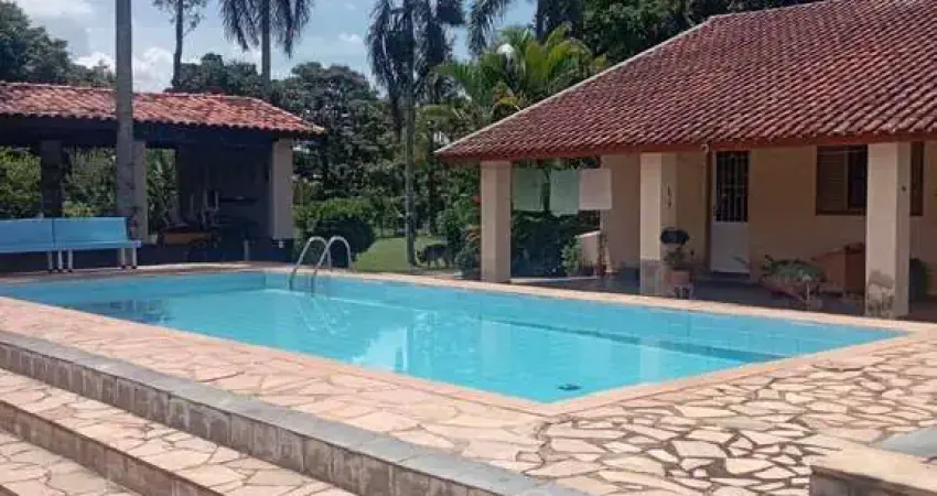 Chácara com 1.700 m²/casa/piscina à venda no cond vale das garças/ campinas