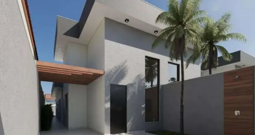 Casa com piscina, 2 quartos e área gourmet em Itanhaém.