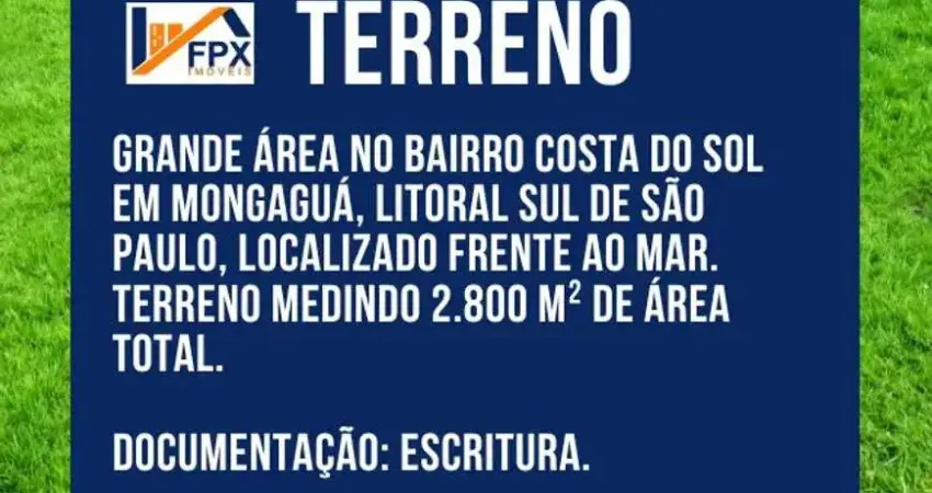 Terreno frente ao mar em Mongaguá.