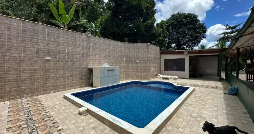 Chácara com 3 quartos, área gourmet e piscina em peruíbe - r$ 450.000,00.