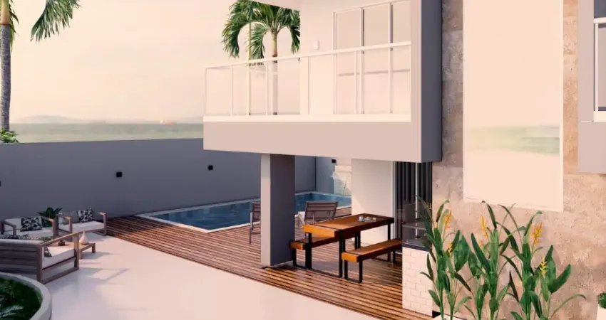 Casa com 3 quartos, piscina e área gourmet em itanhaém - r$ 650.000,00.