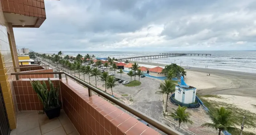 Apartamento frente mar com 3 quartos em mongaguá - r$ 360.000,00.