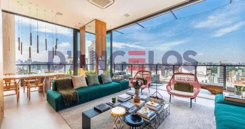 Cobertura de luxo no Jardim Paulista com 4 quartos, 4 suítes e 5 vagas de garagem!