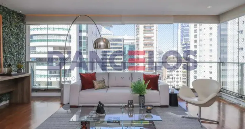 Apartamento de alto padrão à venda em São Paulo-SP, Itaim Bibi: 4 quartos, 3 suítes, 2 salas, 4 banheiros, 4 vagas, 202m².