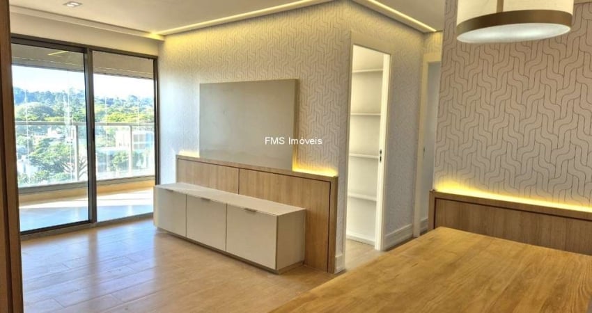 Apartamento para locação no Alto da Boa Vista - 2 quartos, 1 suíte, 2 banheiros, 1 vaga, 67m² - São Paulo-SP.