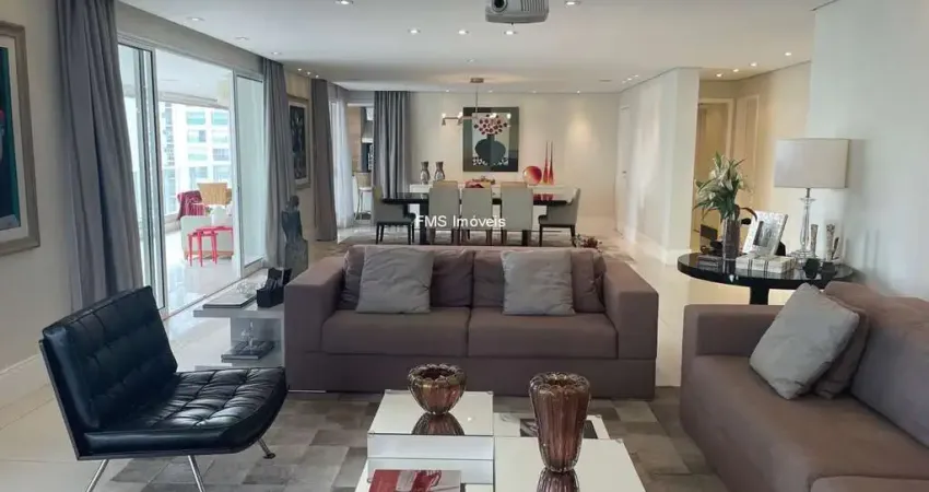 Apartamento de Alto padrão de 4 quartos com 4 suítes e 5 vagas no Campo Belo de 380m²