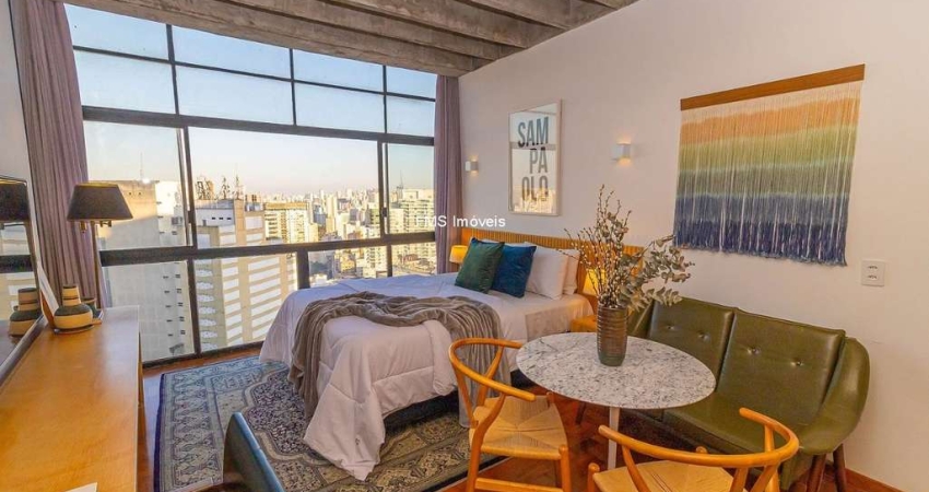 Apartamento à venda em São Paulo, República, 1 quarto, 1 sala, 1 banheiro, 28m² de área!