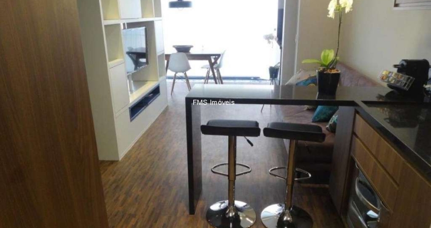 Apartamento à venda ou locação na Bela Vista: 1 quarto, 1 sala, 1 banheiro, 1 vaga de garagem e 42 m².
