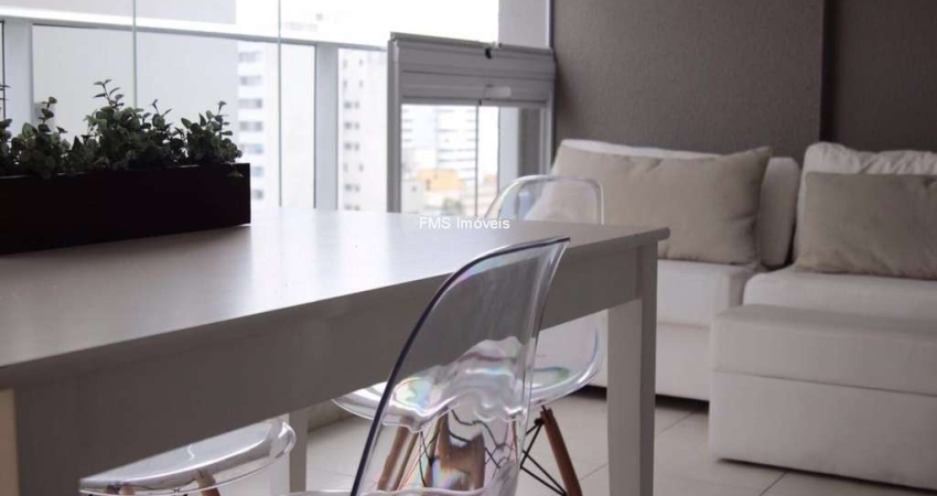 Apartamento à venda na Consolação, São Paulo-SP: 1 quarto, 1 sala, 1 banheiro, 1 vaga, 50m² de área!