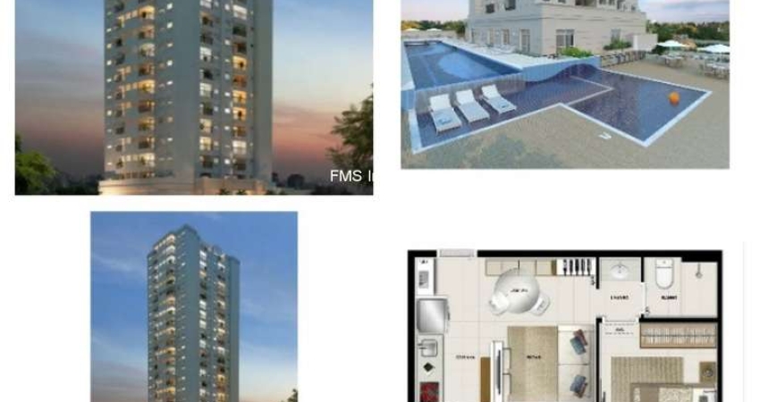 Venda de Apartamento na Vila Andrade: 1 Quarto, 2 Salas, 1 Banheiro, 1 Vaga de Garagem, 38m² - São Paulo-SP