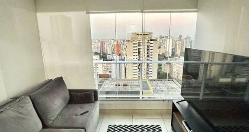 Apartamento à venda em São Paulo-SP, na Consolação: 1 quarto, 1 sala, 1 banheiro, 1 vaga, 35m² de área.