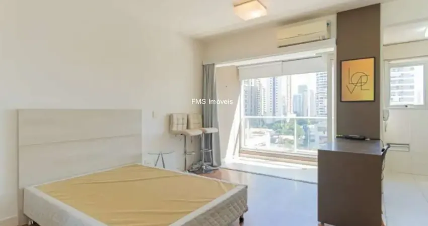 Studio para locação no Brooklin com 1 suíte, 1 banheiro, 1 vaga, 33m².