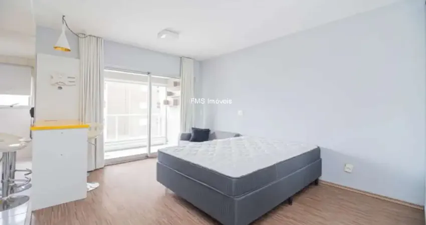 Studio para locação no Brooklin com 1 suíte, 1 banheiro, 1 vaga, 33m².