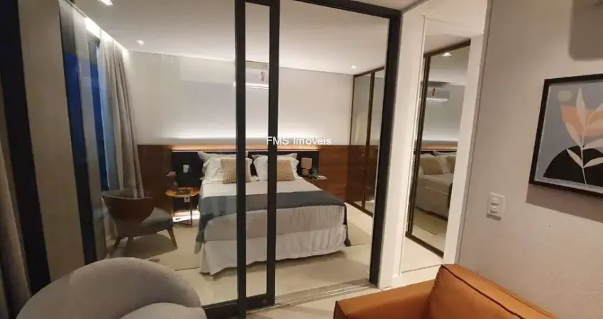 Apartamento para locação em Pinheiros, com 1 quarto, 1 banheiro, 1 vaga de garagem, 46m² de área.