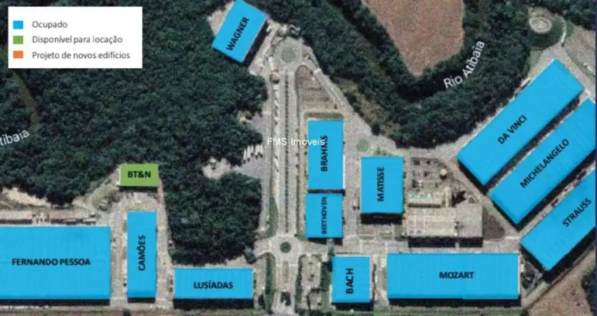 Galpão comercial para locação em atibaia-sp, bairro ponte alta: 3 banheiros, 12 vagas e 1.526m² de área