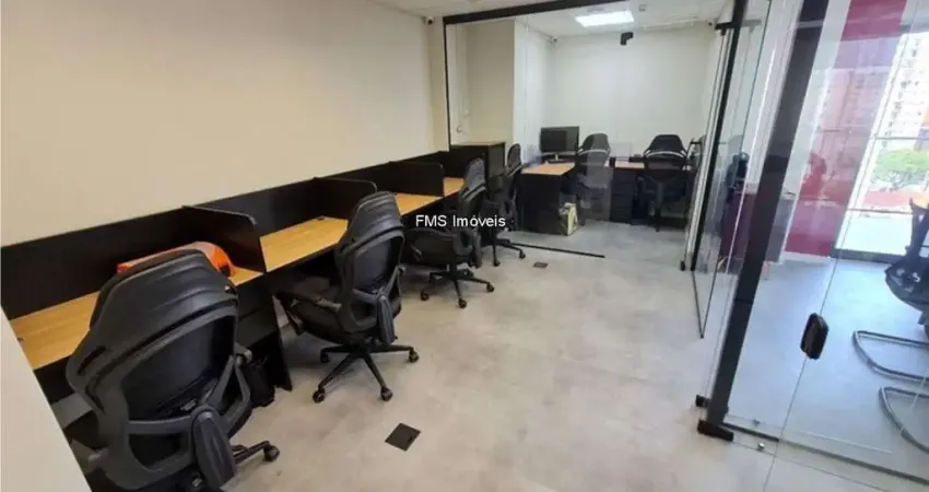 Conjunto comercial para locação em indianópolis, são paulo-sp: 1 sala, 1 vaga, 46m² de área.