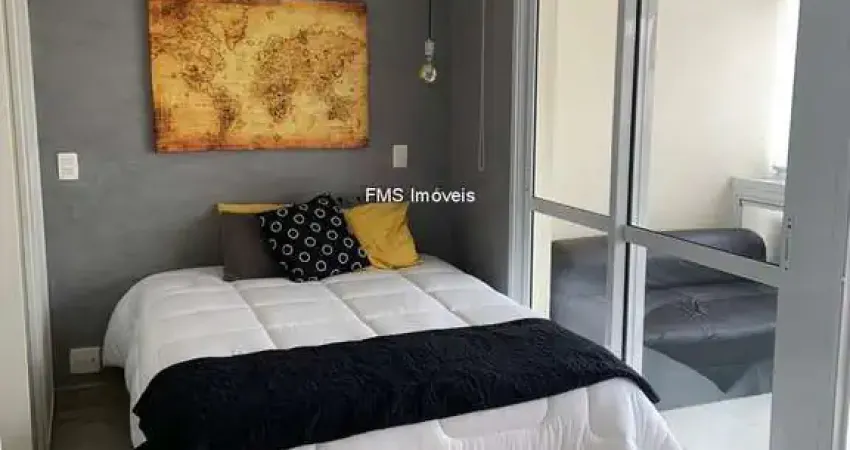 Apartamento para locação ou venda no Brooklin com 1 suíte e 1 vaga.