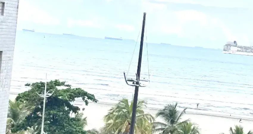 Lindo so entrar, 02 Suites mobiliado predio frente ao mar aproveite