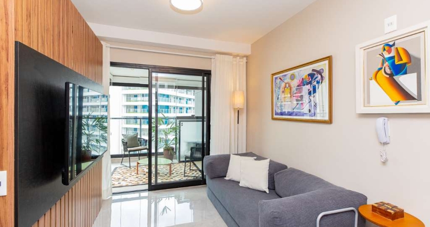 Apartamento tipo para venda com 1 quarto, sendo 1 suíte, 42m²