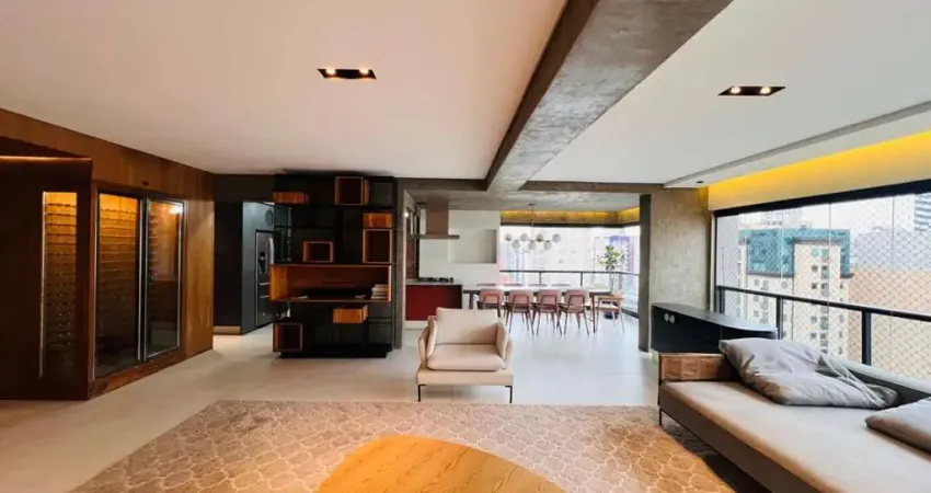 Apartamento tipo para locação em moema com 3 quartos, sendo 3 suítes, 190m²