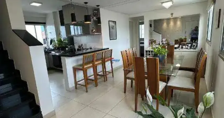 Excelente cobertura, 2 quartos, 2 suítes, vista ampla, 2 vagas, ótima localização