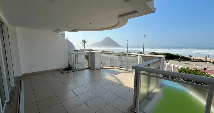 Apartamento com 3 suítes frontal mar na praia do pontal no recreio dos bandeirantes