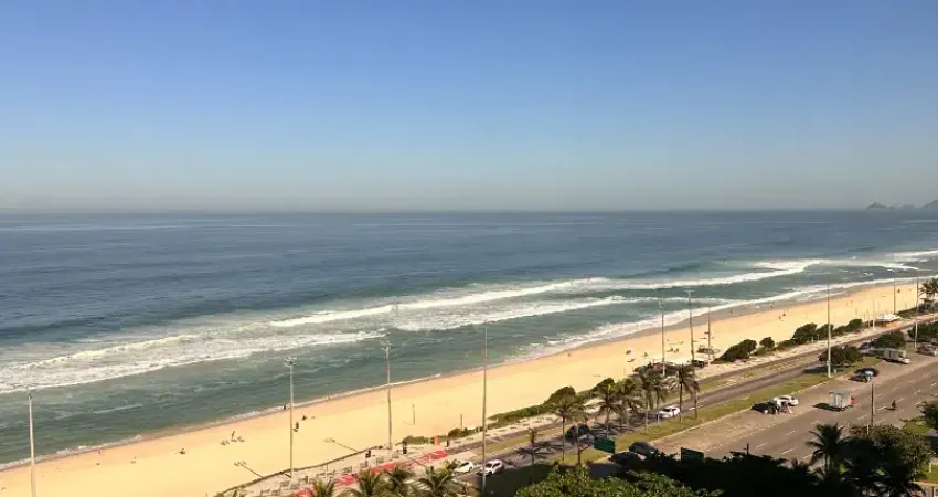 Apartamento com 4 quartos frontal mar na avenida lúcio costa barra da tijuca