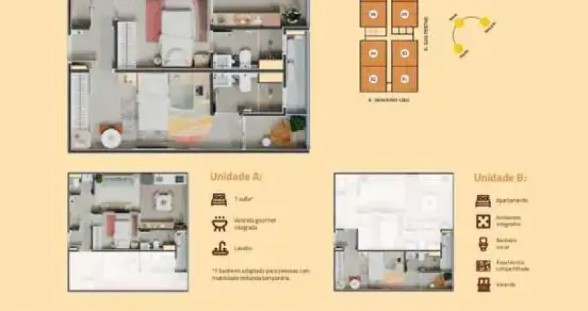 Apartamento com 2 quartos à venda na Rua das Festas, Vila Aviação, Bauru