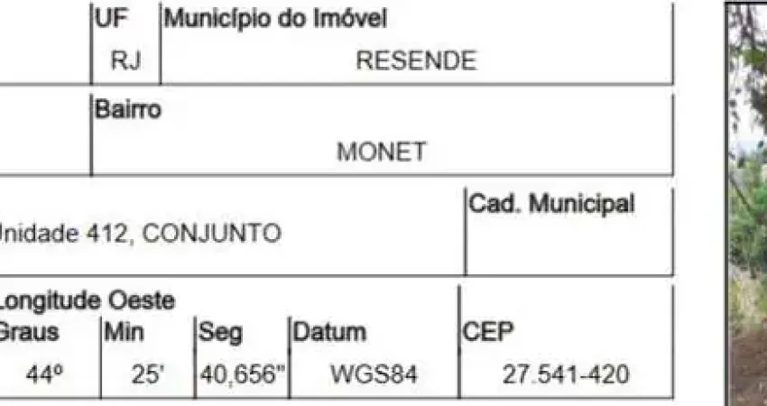Oportunidade Única em RESENDE - RJ | Tipo: Terreno | Negociação: Venda Direta Online  | Situação: Imóvel