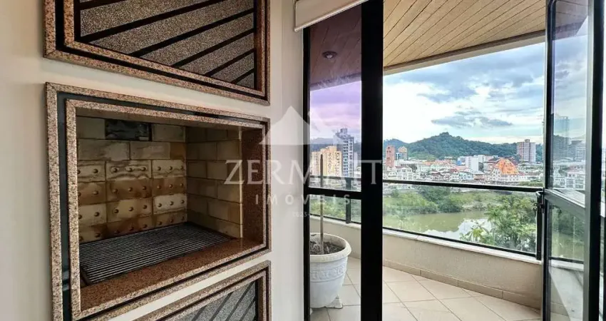 Apartamento com 4 dormitórios para alugar, 360 m² por r$ 10.260,00/mês - ponta aguda - blumenau/sc