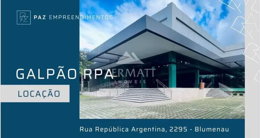 Galpão / barracão à venda e locação 50 vagas, 3.3m², ponta aguda, blumenau - sc