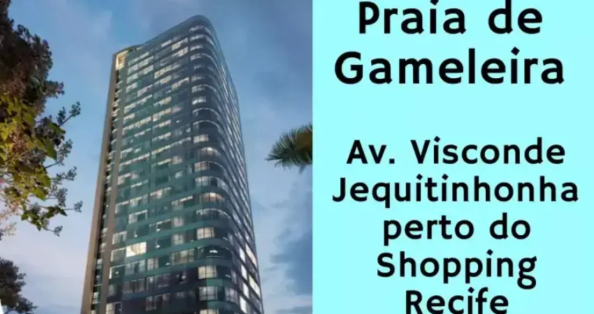 Excelente repasse de flat localizado em boa viagem, com 30,56m² de área útil.