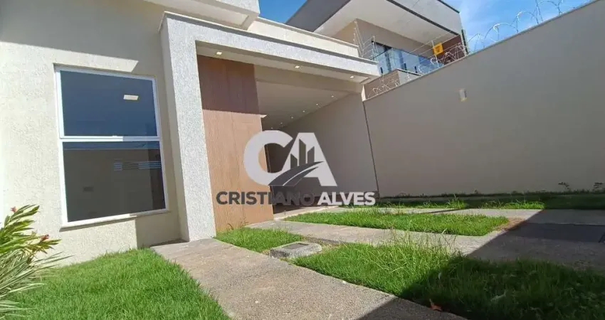 Casa à venda jardim atlântico com pé direito duplo, próximo buriti shopping, goiânia.  sala ampla com pé direito elevado;