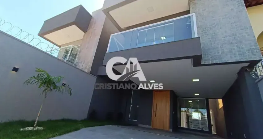 Sobrado à venda com 03 suites, jardim américa  goiânia,sala com direito alto, todas no porcelanato, ótima localização próximo avenida t63