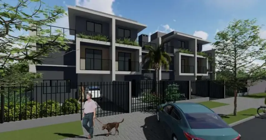 Sobrado novo a venda no atuba 03 quartos, suite, terraco, churrasqueira