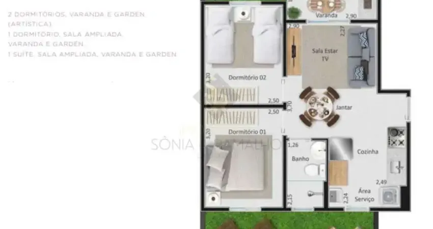 Apartamento com 2 quartos à venda na Rua Capitão José Luciano de Andrade, 385, Bonfim Paulista, Ribeirão Preto