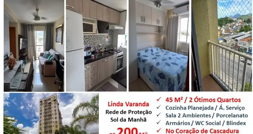 Apto 2 quartos e vaga Cascadura Ernani Cardoso Bossanorte 45M²