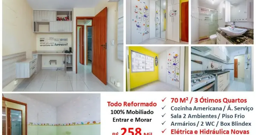 Apartamento 3 quartos e vaga Eng. de Dentro Eulina Ribeiro 70M²