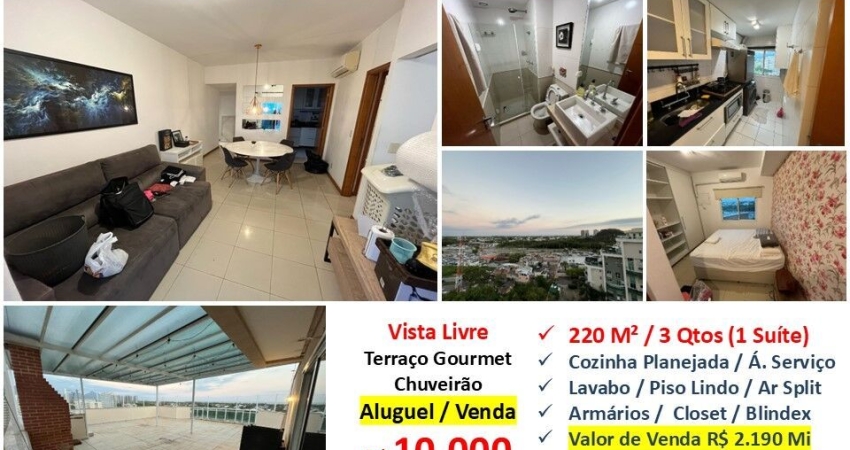 Cobertura com 3 quartos para alugar na Rua César Lattes, Barra da Tijuca, Rio de Janeiro