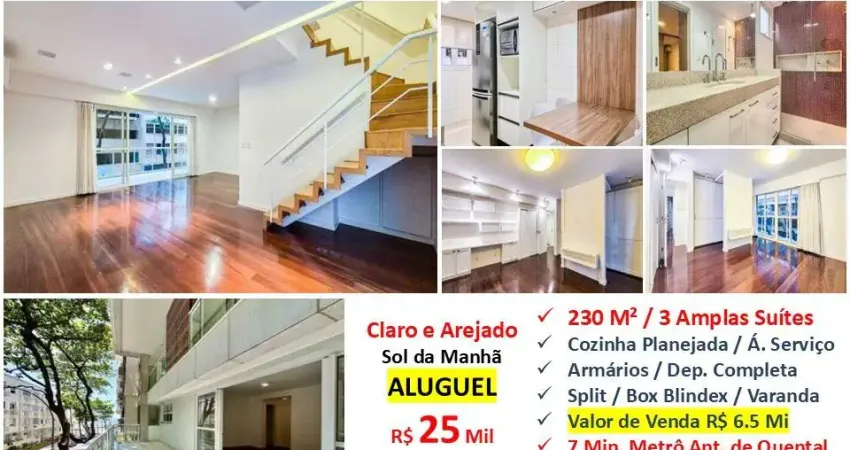 Apartamento com 3 quartos para alugar na Rua José Linhares, Leblon, Rio de Janeiro