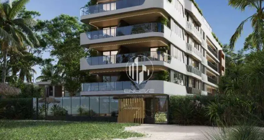 Apartamento pé na areia com 03 quartos na Praia de Areia Dourada