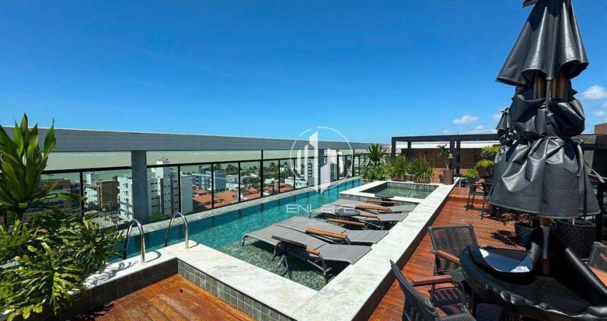 Apartamento novo com 02 Quartos + Varanda Gourmet à 100m da Praia de Camboinha