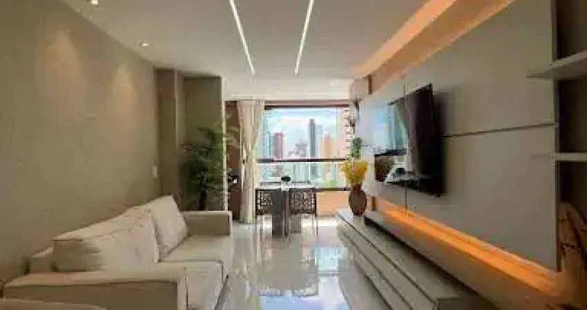 Apartamento de 83m2 com 3 Quartos Todo Mobiliado e Projetado