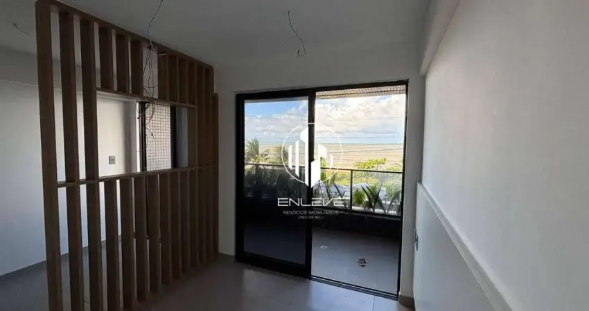 Apartamento projetado com 01 quarto + living à beira-mar do Jardim Oceania