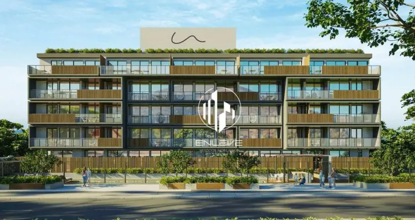 Apartamentos na planta com 02 e 03 quartos à beira-mar da praia de intermares