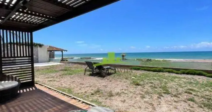 Casa a Venda Litoral Norte | PRAIA DOS LAGOS | CASA PÉ na AREIA e FUNDO LAGO | FRENTE MAR | Reformada | PORTEIRA FECHADA | 4 suítes | Energia Solar