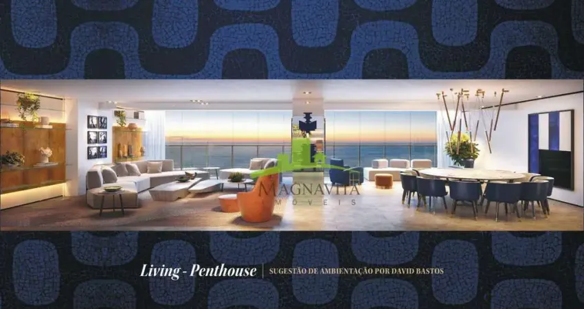 Apartamento Penthouse à Venda no NOUVELLE BOSSA, LANÇAMENTO EXCLUSIVO, JAGUARIBE, 336,36m²,  6 quartos, 5 Suítes, 02 closets Sr. e Sra. Vista Mar