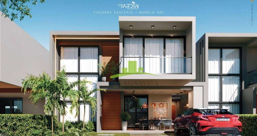 Casa à venda em Lauro de Freitas: 163,85m², 4 suítes, espaço gourmet, 2 vagas, condomínio com lazer completo na Priscila Dutra, Vilas do Atlântico