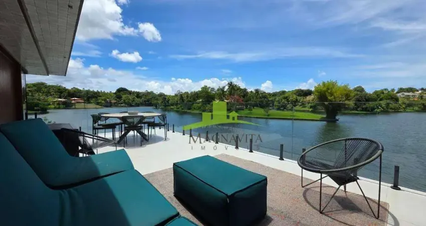 Mansão Exclusiva à venda no Encontro das Águas, 500m², 4 suítes, Piscina de Água Salgada, Vista para a Lagoa. Terreno 4.000m². R$ 12.000.000,00